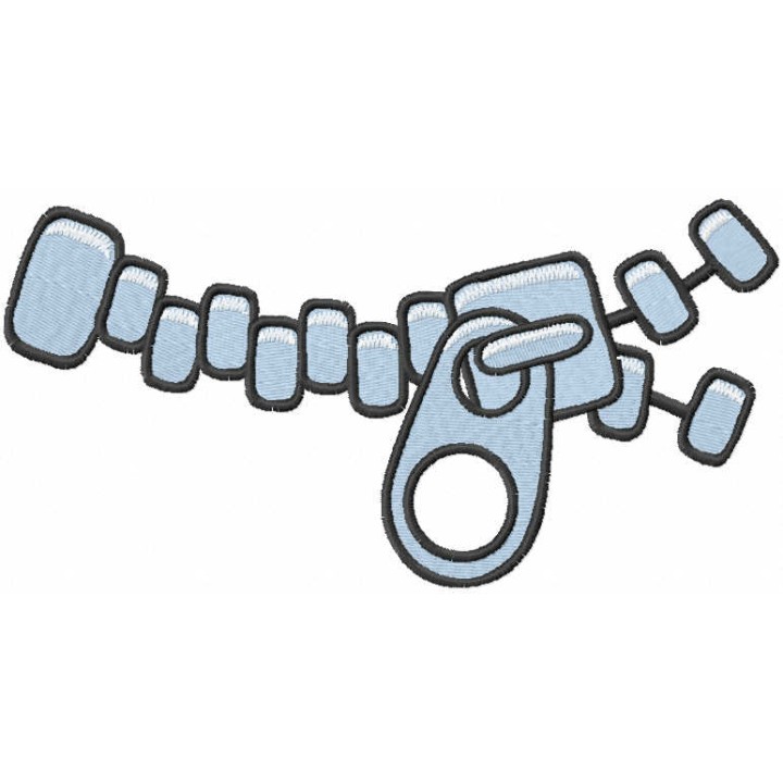 Zipper embroidery design - Embroidery Design