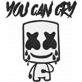 You can cry embroidery design - Embroidery Design