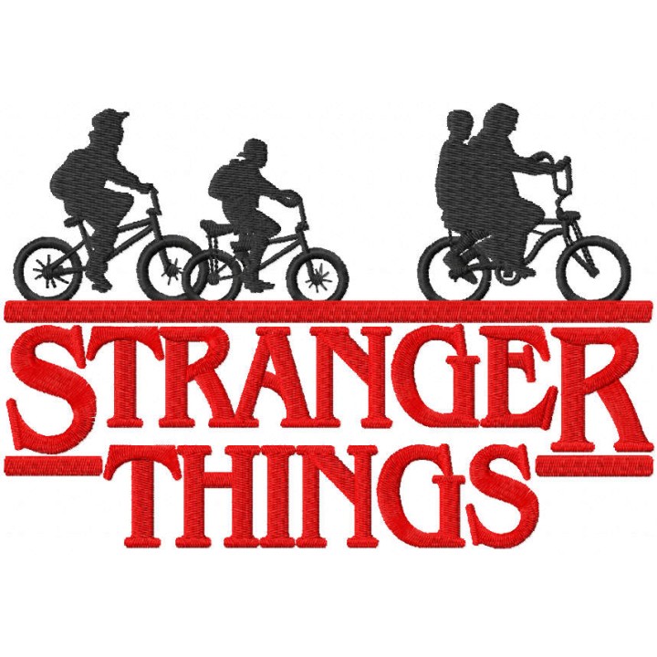 Stranger Things logo embroidery design - Embroidery Design