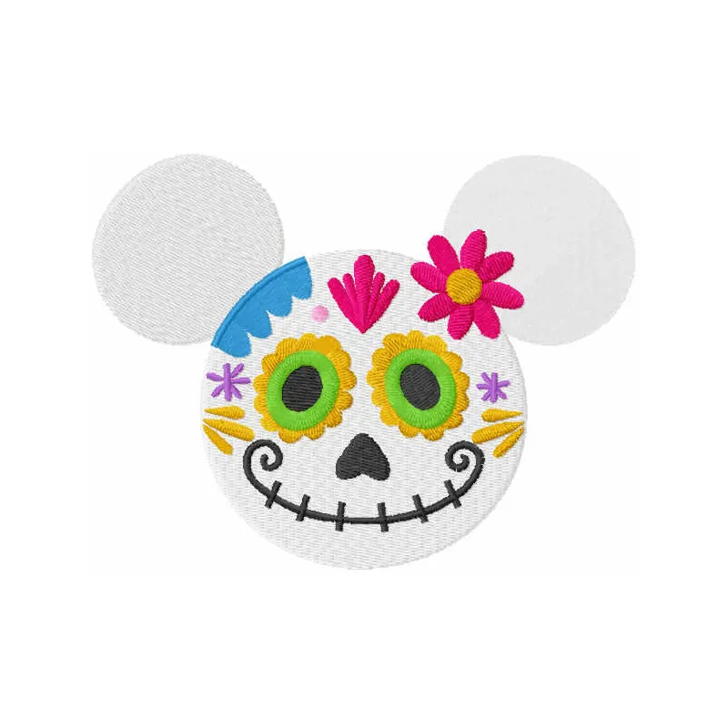 Minnie Coco embroidery design showcasing a whimsical character for creative stitching projects.