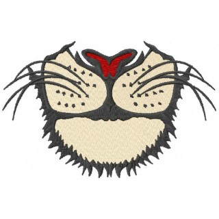 Lion face mask embroidery design - Embroidery Design