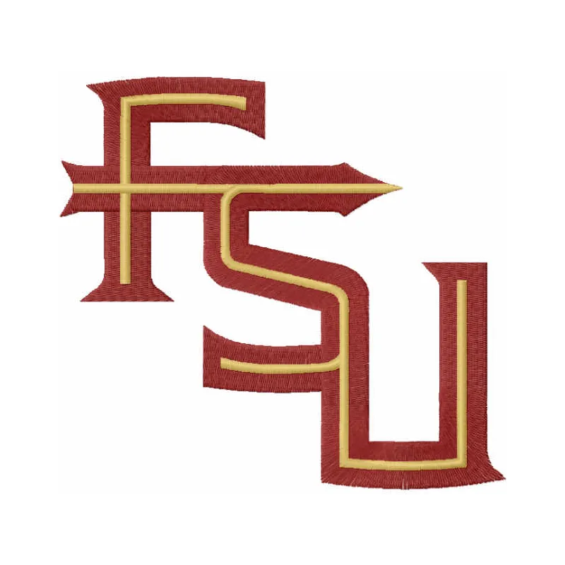 Embroidery design featuring the Florida State Seminoles alternate logo, perfect for college spirit wear.
