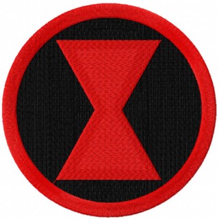 Black Widow logo embroidery design - Embroidery Design