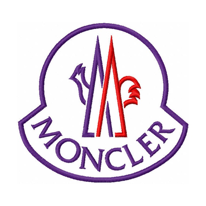 Moncler logo embroidery design - Embroidery Design
