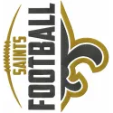 Saints football embroidery design showcasing intricate stitching patterns for sports enthusiasts.