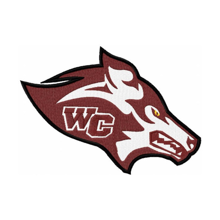 Watford city wolves logo embroidery design - Embroidery Design