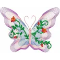 Preview of a rose butterfly embroidery design featuring intricate details and vibrant colors, perfect for various projects.
