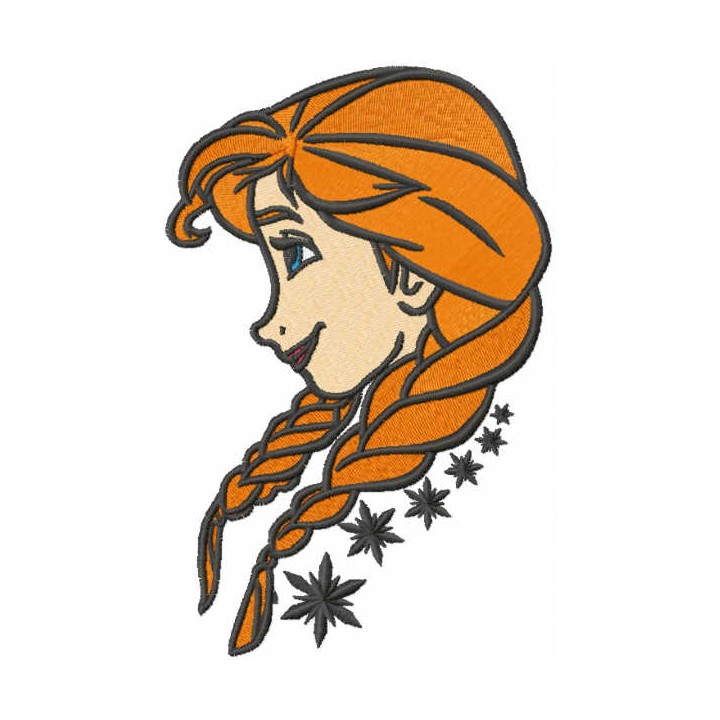 Anna loving time embroidery design - Embroidery Design