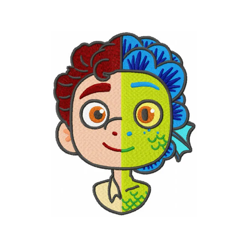 Luca embroidery design preview showcasing intricate stitching patterns for versatile crafting projects.