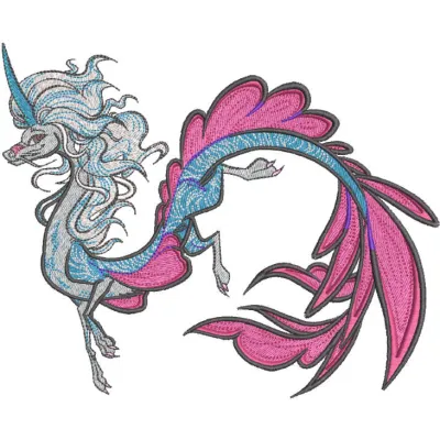 Sisu flying dragon embroidery design featuring intricate details from Raya and the Last Dragon collection.