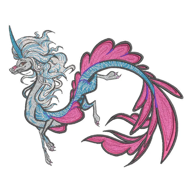 Sisu flying dragon embroidery design featuring intricate details from Raya and the Last Dragon collection.