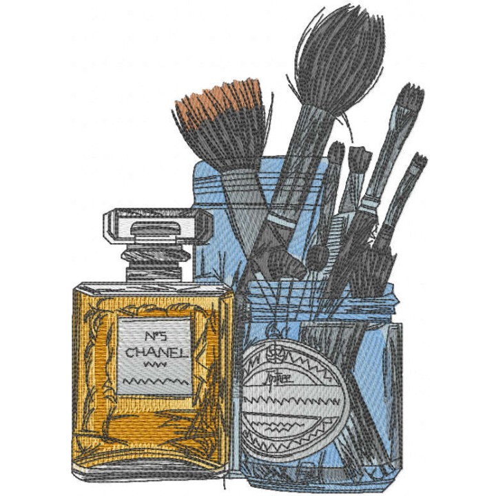 Set for female table embroidery design - Embroidery Design