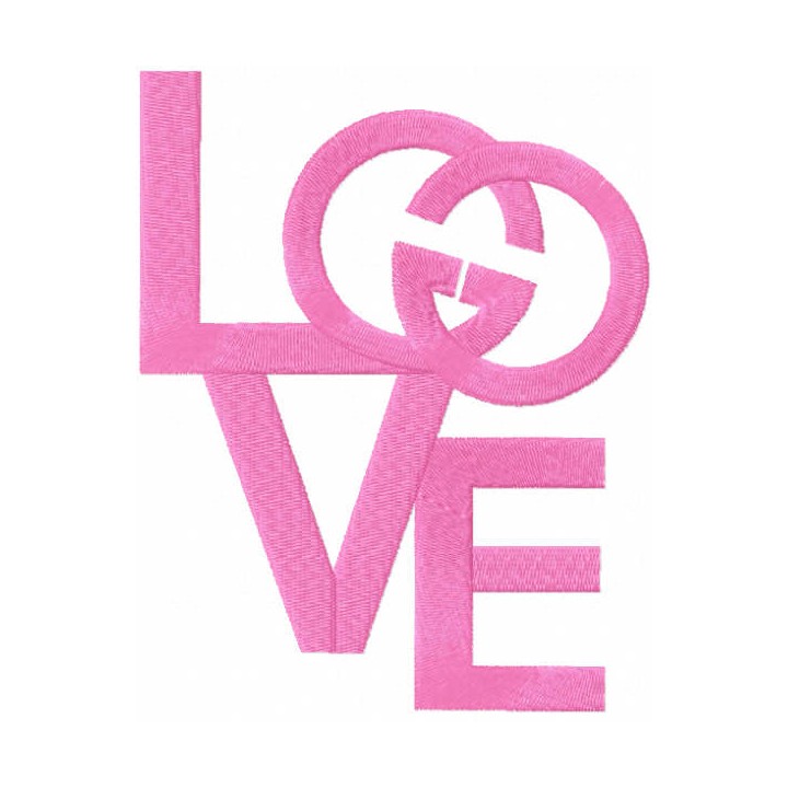 Love Gucci embroidery design - Embroidery Design