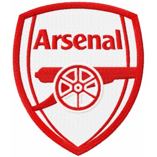 Arsenal red color logo embroidery design - Embroidery Design