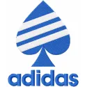 Adidas spade logo embroidery design preview showcasing intricate stitching patterns for fashion and apparel projects.
