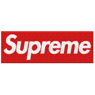 Supreme logo embroidery design - Embroidery Design