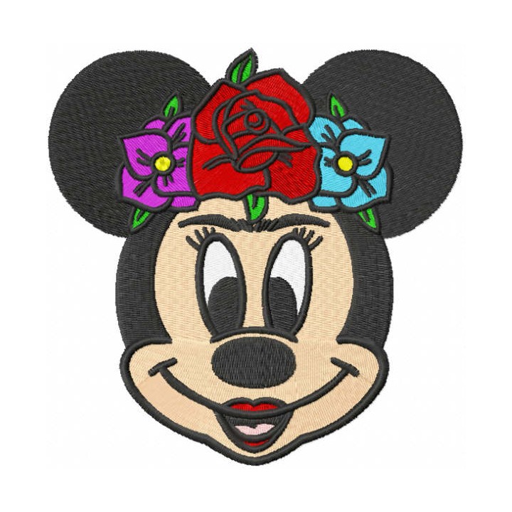 Minnie frida embroidery design - Embroidery Design