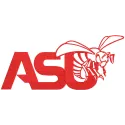 Alabama State Hornet logo one color embroidery design preview for stitching on apparel and accessories.