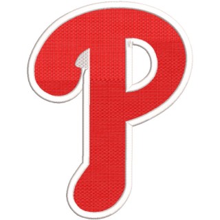 Philadelphia Phillies alternative secondary logo embroidery design - Embroidery Design