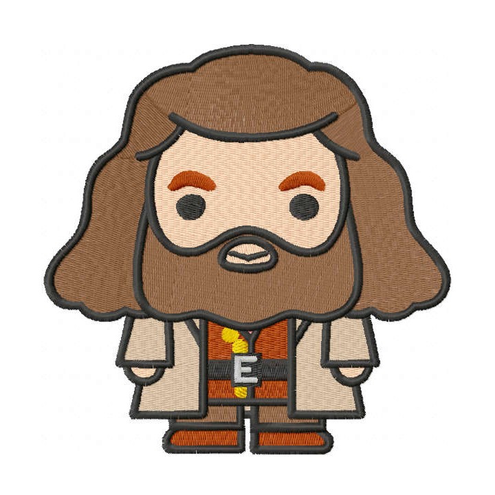 Hagrid embroidery design - Embroidery Design