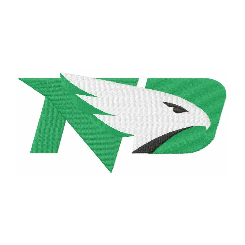 North Dakota Fighting Hawks Logo embroidery design, ideal for stitching on apparel and accessories.