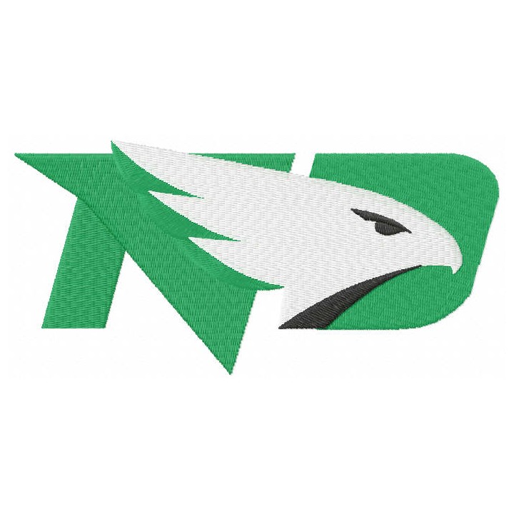 North Dakota Fighting Hawks Logo embroidery design - Embroidery Design