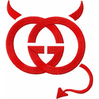 Gucci devil logo embroidery design - Embroidery Design