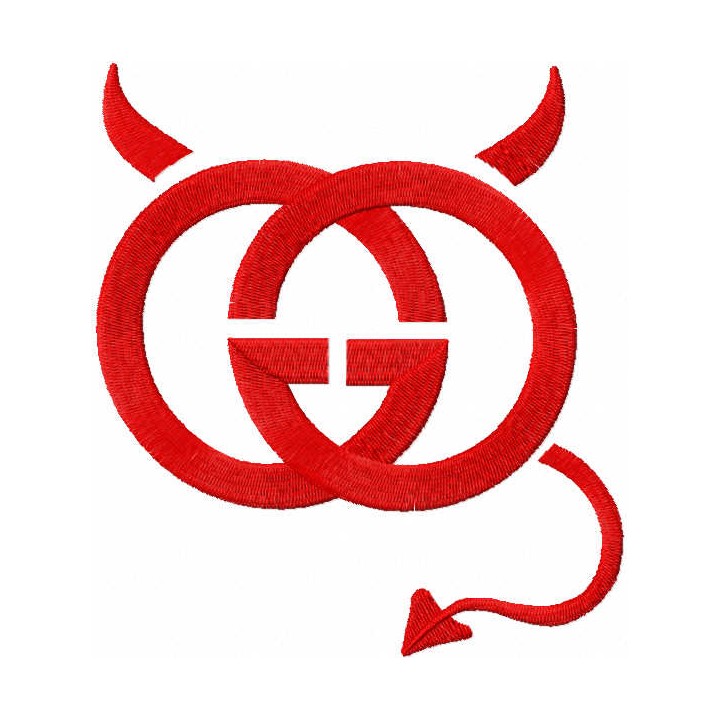Gucci devil logo embroidery design - Embroidery Design