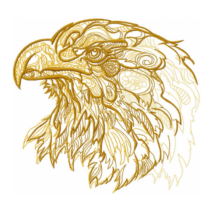 Eagle sketch embroidery design - Embroidery Design