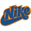 Nike modern logo embroidery design