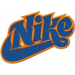 Nike modern logo embroidery design