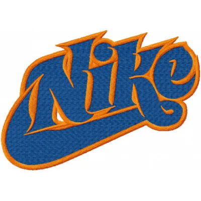 Nike modern logo embroidery design