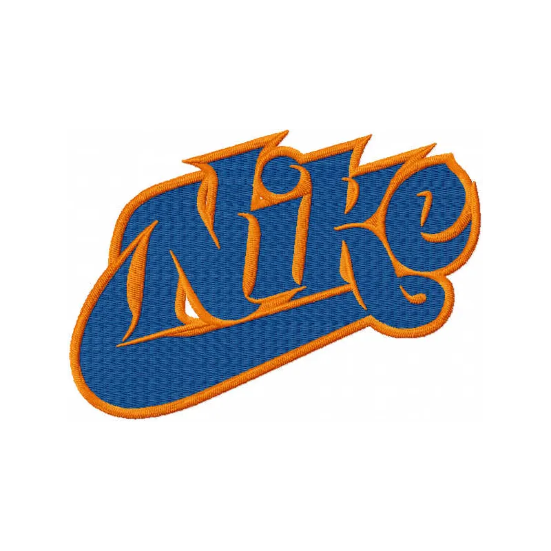 Nike modern logo embroidery design