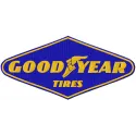 Preview of Good Year Tires logo embroidery design for auto and moto projects, showcasing intricate stitching details.