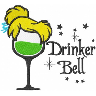 Drinker Bell embroidery design - Embroidery Design
