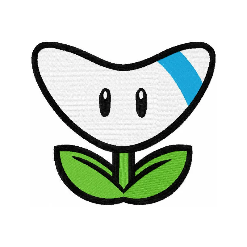 Nintendo badge arcade embroidery design featuring Super Mario characters, ideal for stitching on apparel and accessories.