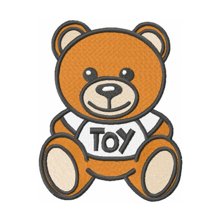 Oso Moschino toy embroidery design - Embroidery Design
