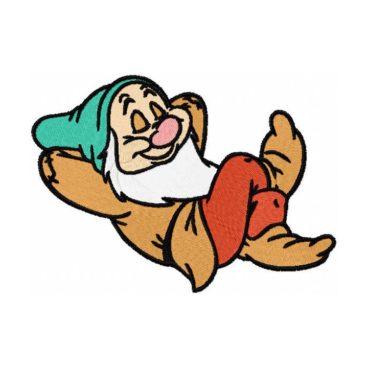 Sleepy Bashful embroidery design - Embroidery Design