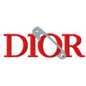 Dior sew logo embroidery design showcasing intricate stitching for fashion apparel projects.