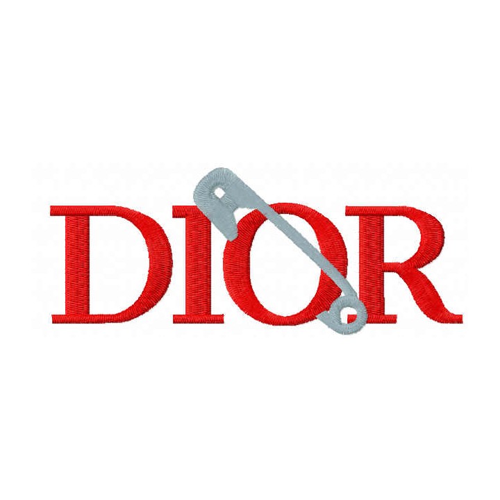 Dior sew logo embroidery design - Embroidery Design