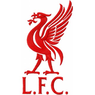 Liverpool football club red logo embroidery design - Embroidery Design