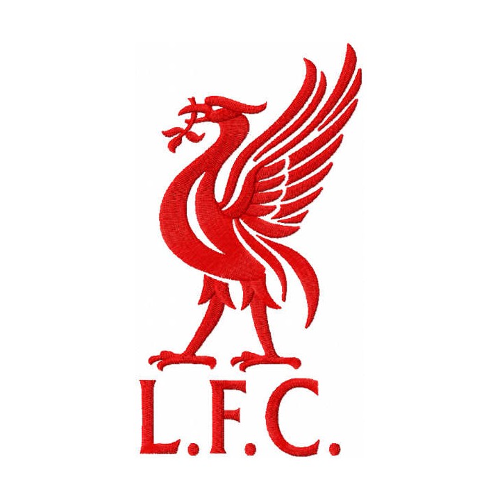 Liverpool football club red logo embroidery design - Embroidery Design