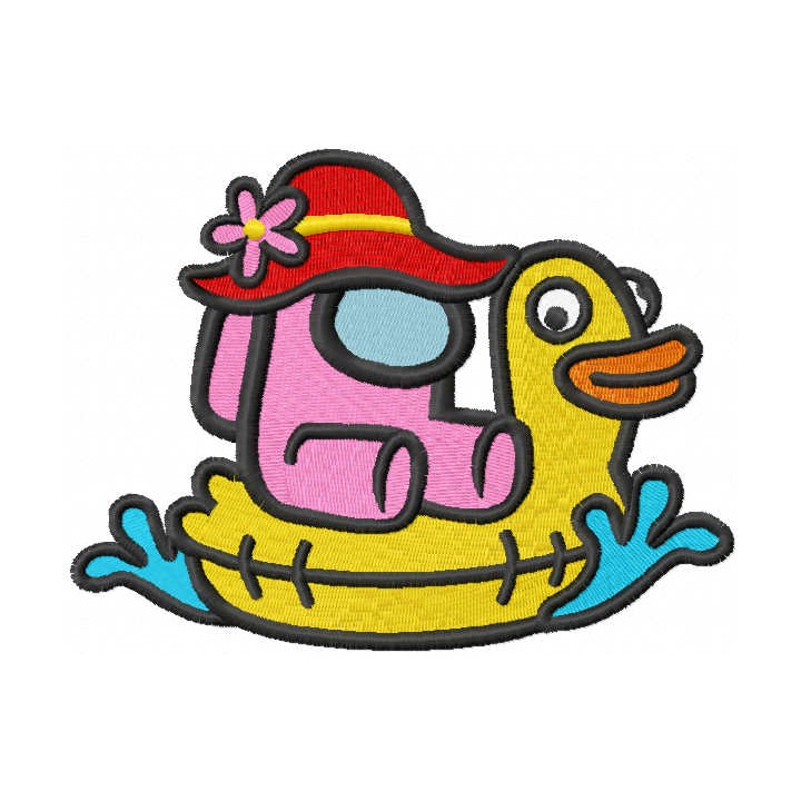 Summer among us embroidery design - Embroidery Design