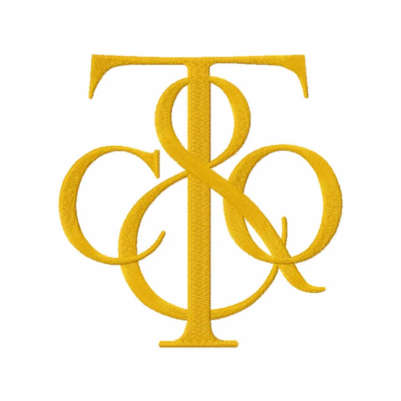 Tiffany and Co logo embroidery design preview showcasing intricate stitching patterns for fashionable apparel.