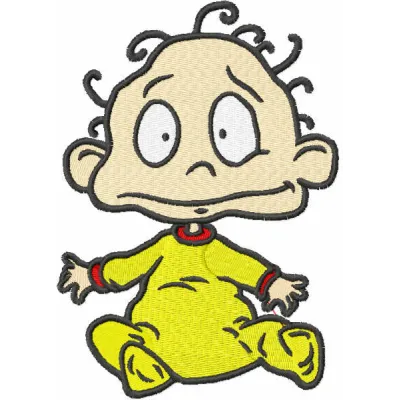 Tommy embroidery design from the Rugrats collection, showcasing a playful stitched motif suitable for various projects.