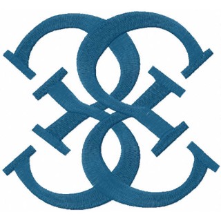 Guess modern logo embroidery design - Embroidery Design