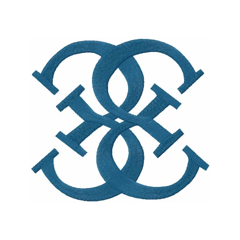 Preview of the Guess modern logo embroidery design, showcasing a stylish stitched motif for fashion apparel.