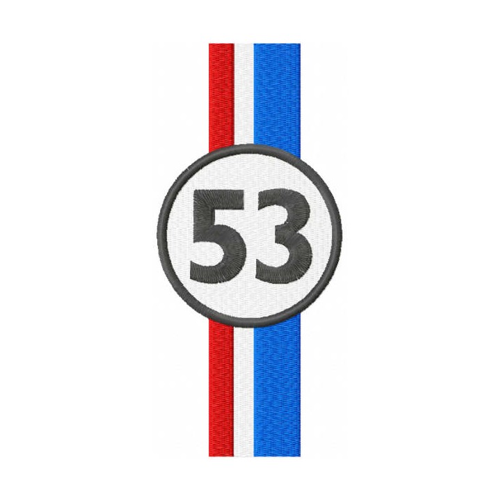 Herbie Racing Livery logo embroidery design - Embroidery Design