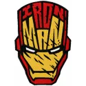 Preview of an Iron Maan mask embroidery design, showcasing a creative pattern for stitching on apparel or accessories.