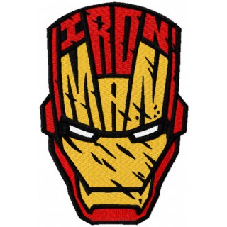 Iron Maan mask embroidery design - Embroidery Design